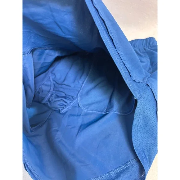 Athleisure Athletic Works Women L Blue White Running Shorts Waffle Knit Tank Set - Picture 11 of 12